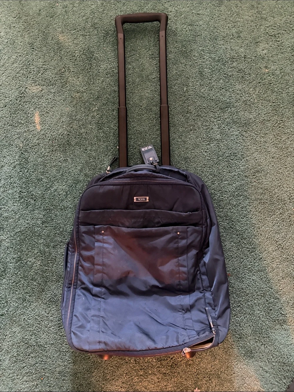 TUMI Voyageur Nylon Soft Side International 2-Wheel Carry-On 21” Navy Blue
